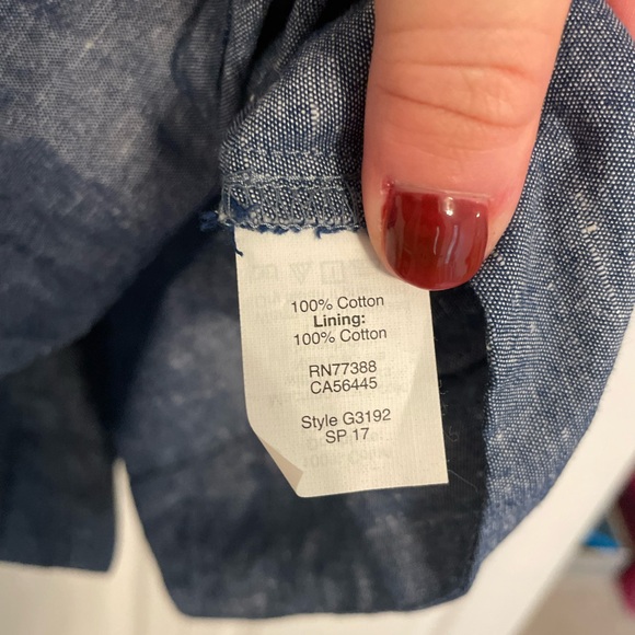 Madewell Chambray Cutout Cami Mini Dress in Classic Indigo - Picture 11 of 11